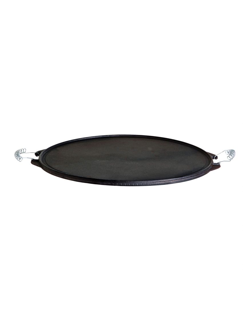 Лека чугунена плоча за барбекю (plancha), Ø 38 cm