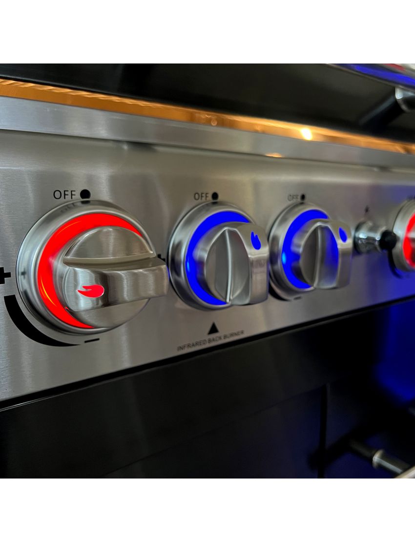 Комплект от 9 дръжки от лят метал със светодиодно осветление и промяна на цвета осветление и промяна на цвета
