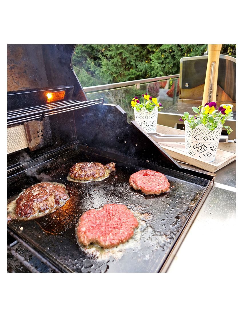 Плоча за готвене/тава за печене от неръждаема стомана 30 см за ALLGRILL ALLROUNDER M, CHEF S/M/XL, EXTREM, Ultra и Outdoorküche
