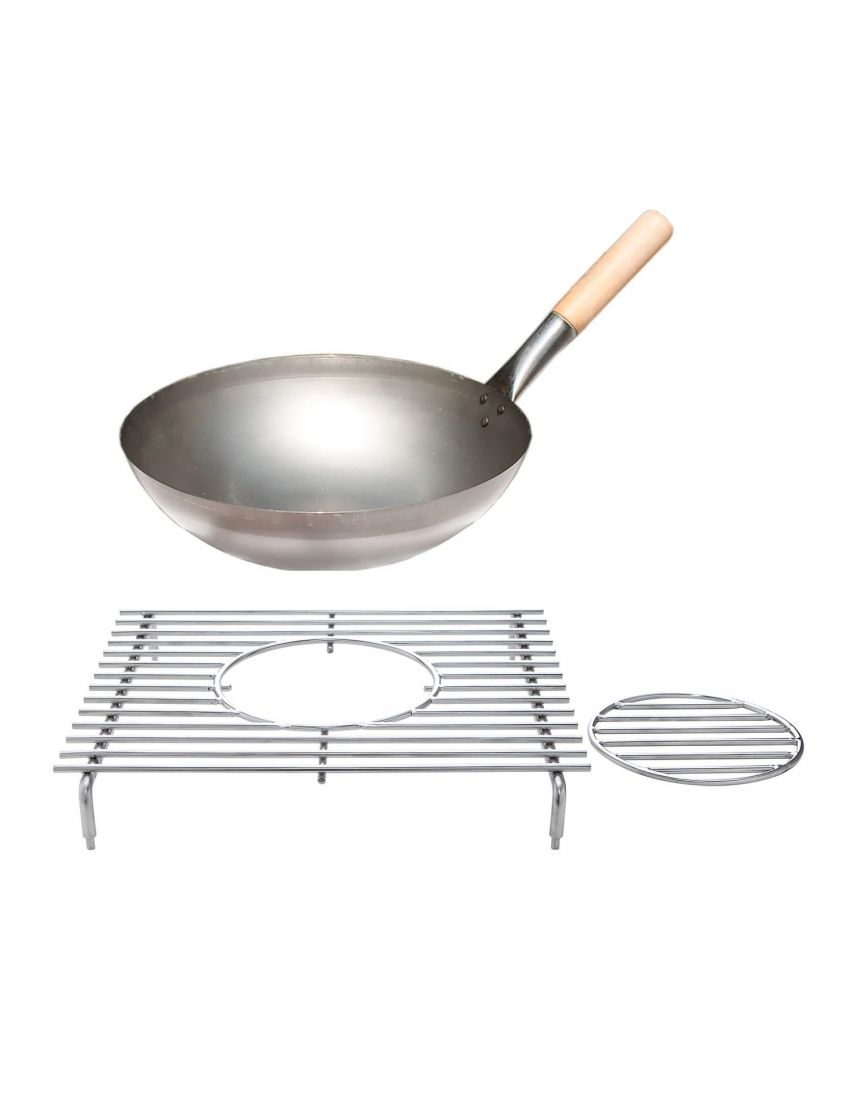 Стойка за съдове от неръждаема стомана (с отвор) за странични горелки/горива за Allrounder Modular M/L, CHEF S/M/L/XL