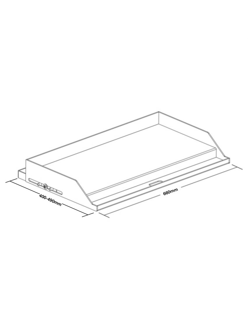 ALLGRILL Plancha - размер на модула L