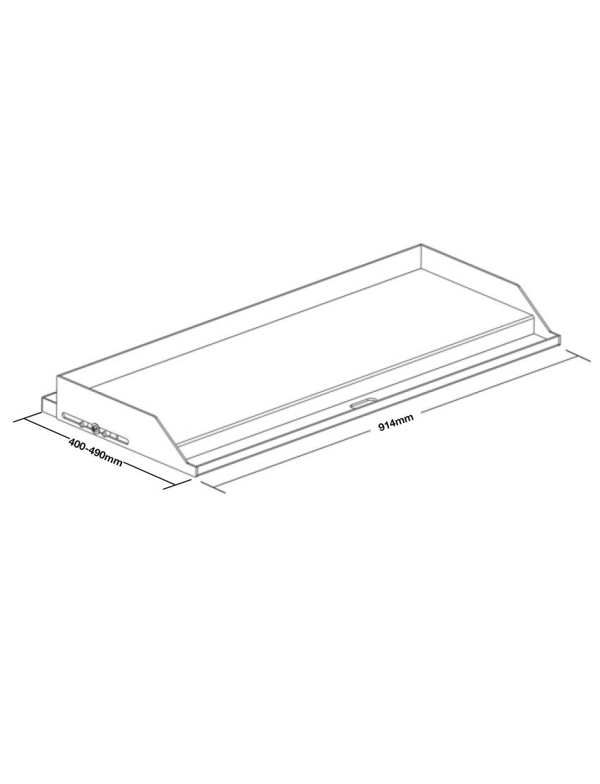 ALLGRILL Plancha - размер на модула XL