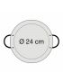 Тиган за паеля от полирана стомана Ø 24 cm